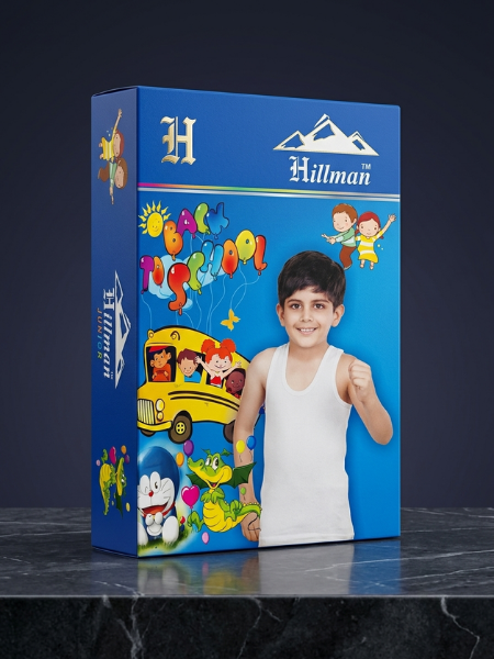 Interlock Boy Vest - Pack of 2