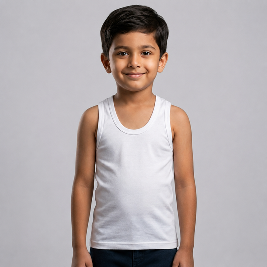 Interlock Boy Vest - Pack of 2