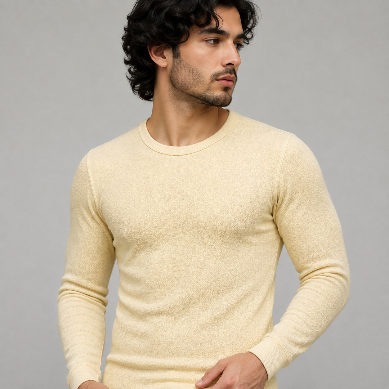 Premium Woolen Men Body Warmer Long Sleeve Shirt