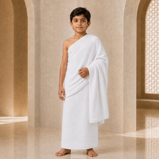 Premium Kid's Towel Ihram - 100% Cotton