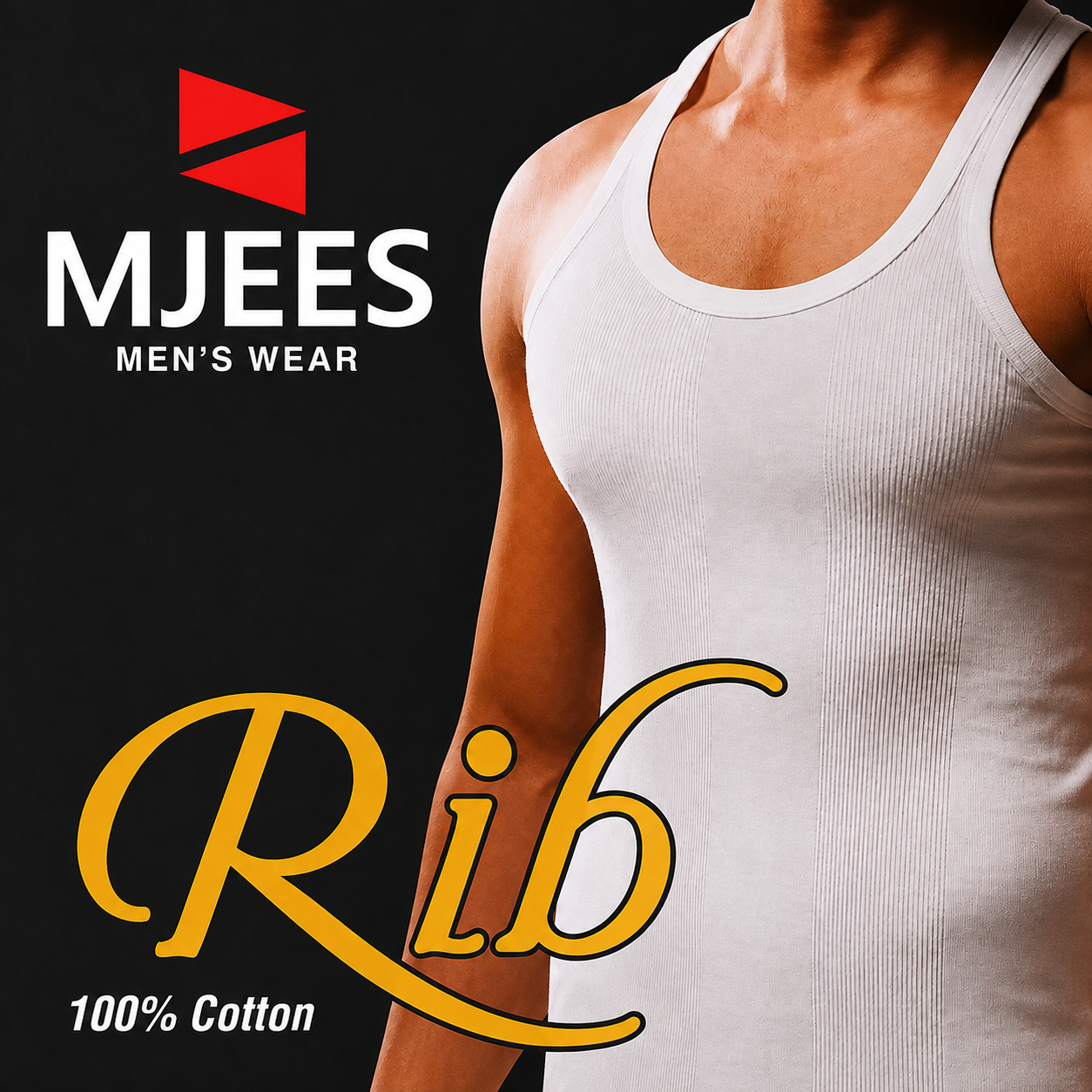MJees Men's Rib Vest