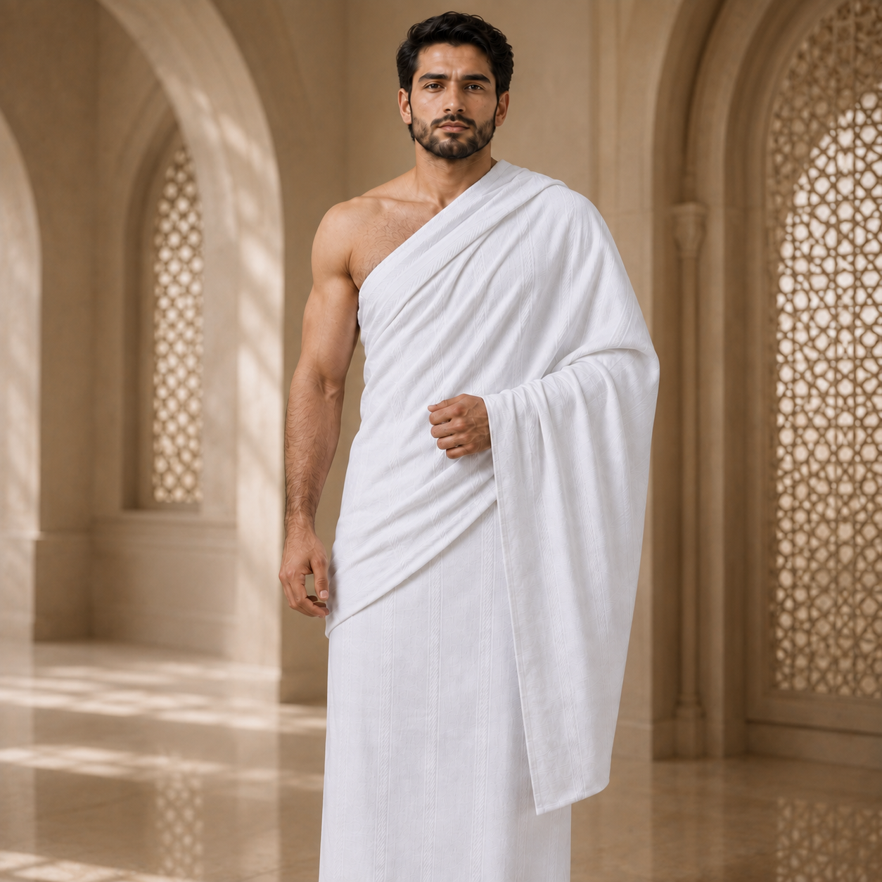 Premium Men's Khaddar Ihram - 100% Cotton