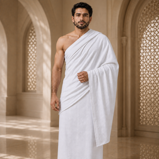 Premium Men's Khaddar Ihram - 100% Cotton