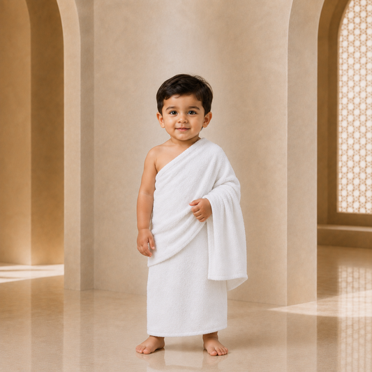 Premium Kid's Towel Ihram - 100% Cotton