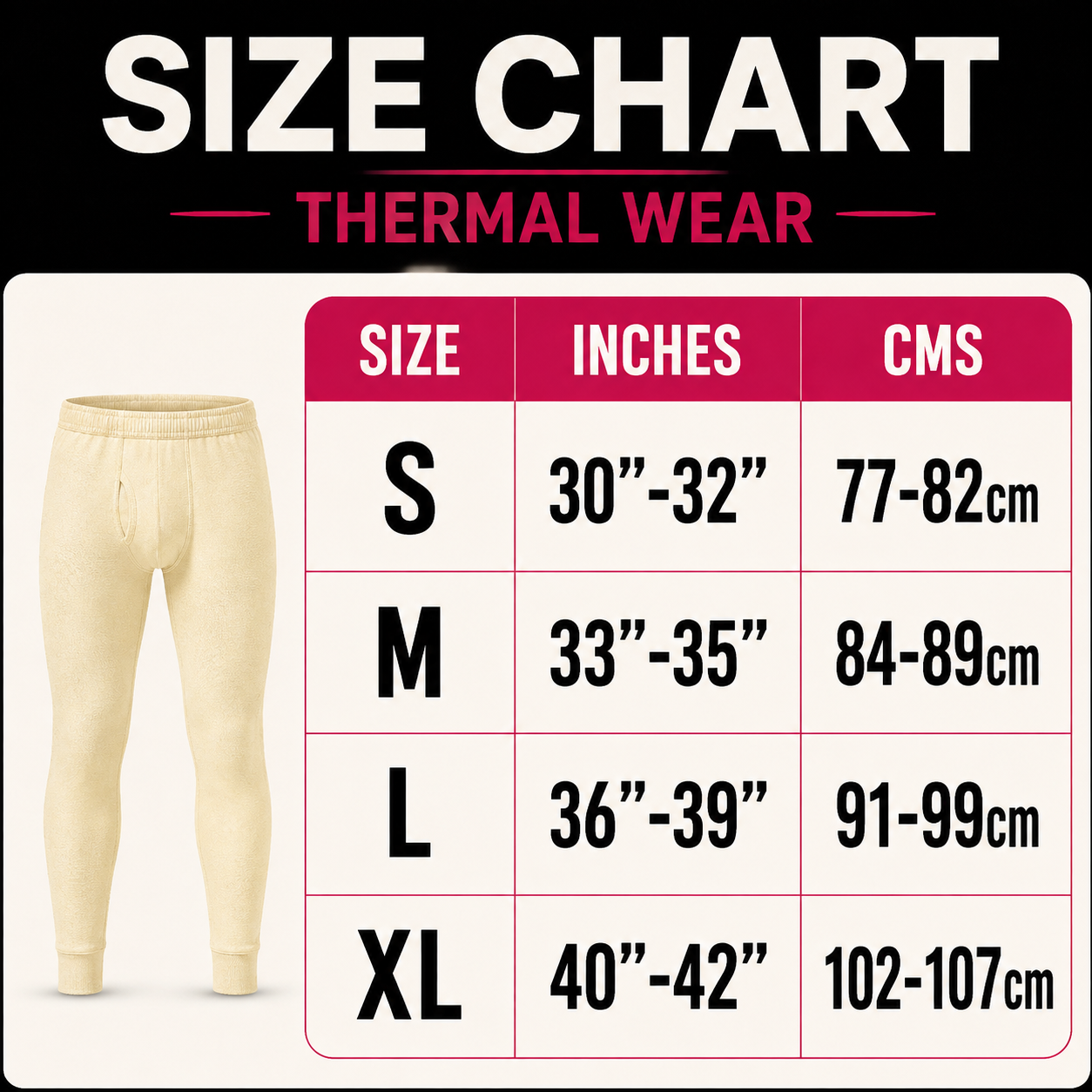 Premium Woolen Men Body Warmer Long Johns