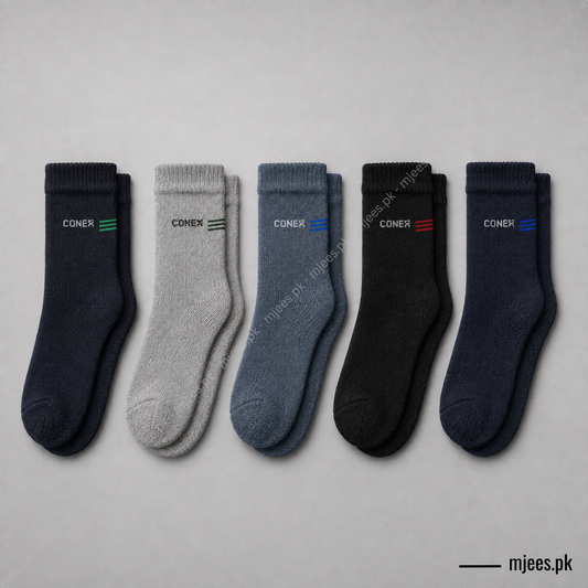 Men's Branded Mid-Cut Casual Socks (5-Pack)